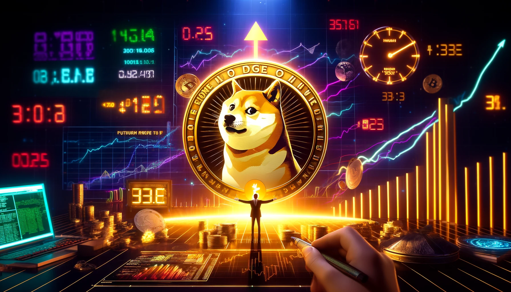 Dogecoin (DOGE) könnte 3,09 US-Dollar erreichen, wenn die Marktkapitalisierung von Bitcoin (BTC) mit der Bewertung von Gold von 17,73 Billionen US-Dollar übereinstimmt