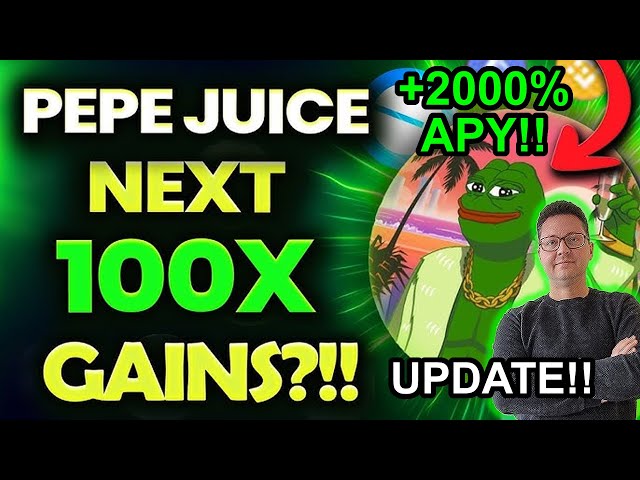 今すぐ購入 +2000% APY STAKING 付きの新しい Pepe Juice Meme Coin非常識なニュース!!