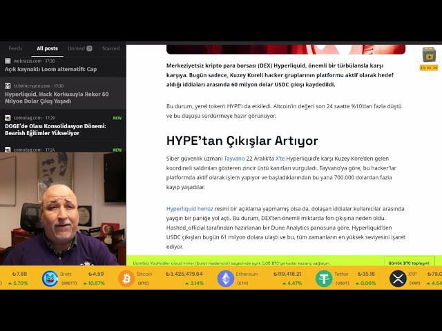 📺 Hack Fear in HYPE Coin, 60 Million Dollar Exit.
