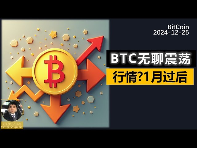 BTC继续震荡小反弹，山寨币跟上。预估2025年2月份才有大方向。#btc #比特币 #牛市