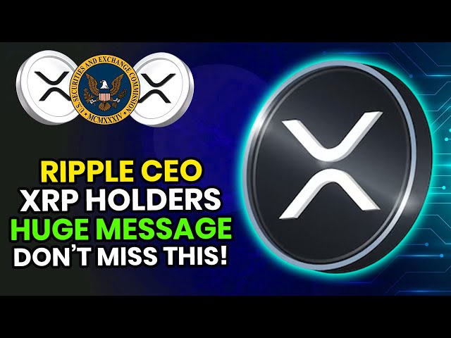 Ripple 執行長向 XRP 持有者發出的重要訊息 – 不要錯過！今日瑞波幣新聞