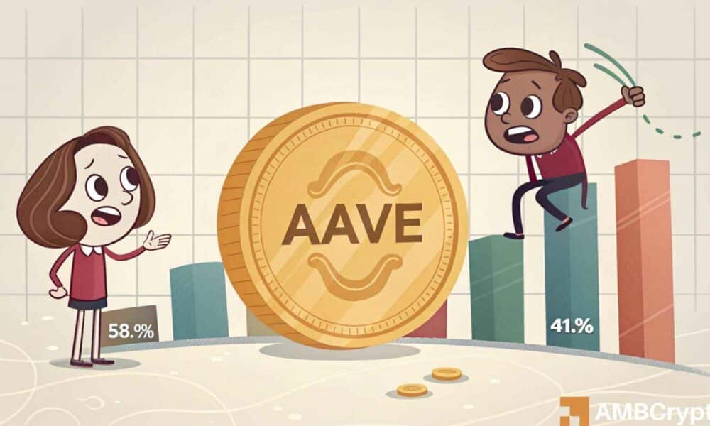 Aave (AAVE)는 시장 불확실성 속에서 약세를 보이며 이중 천정 패턴이 형성되었습니다. 다음은 무엇입니까?