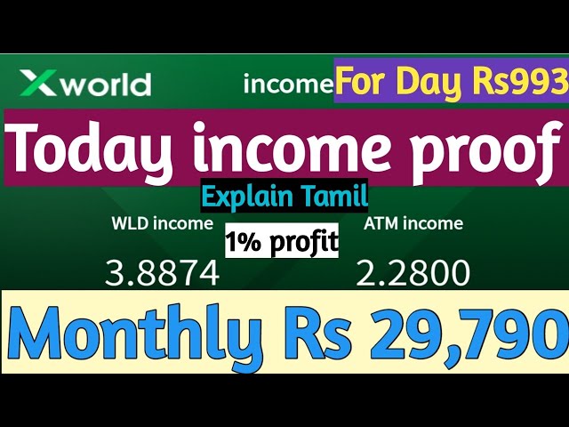 x Weltgeschäft heute Einkommensnachweis#Rs1000 für Tag 1 % Gewinn#WLD-Münze 152 Umtauschliste#Tamil 27.12