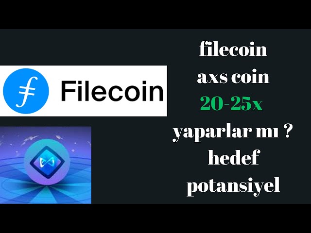 FILECOIN (FIL) - AXIE INFINITY (AXS) 硬幣審查潛在目標！ ！ 20-25 倍可能嗎？