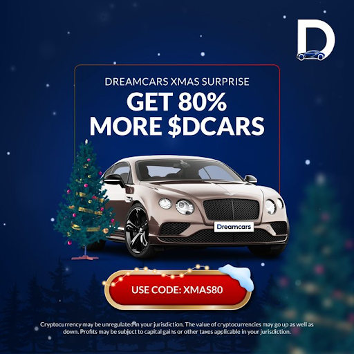 Dreamcars Is Giving 80% More Tokens This Holiday Period, Making It Possible for People to Own and Earn From Luxury Cars