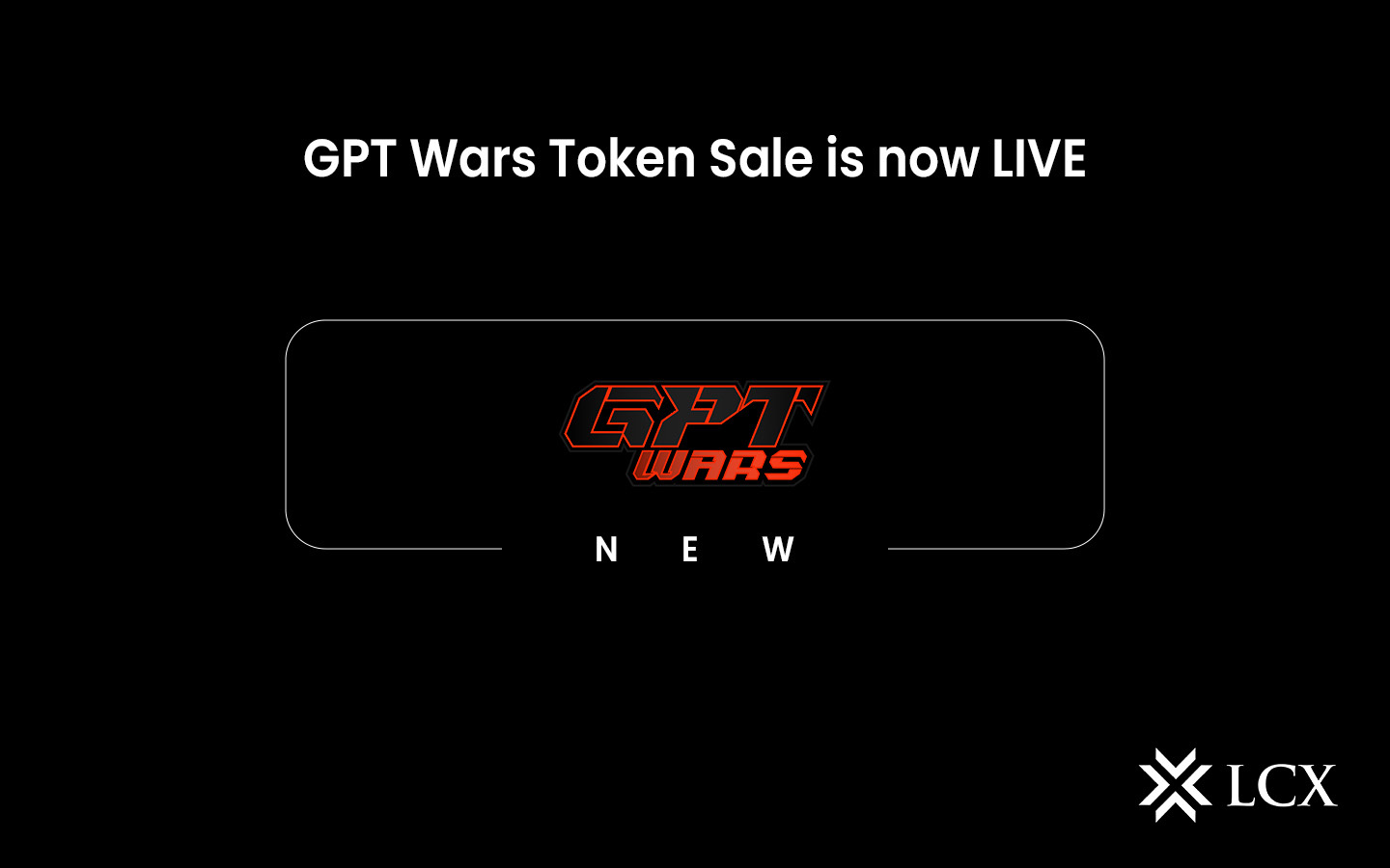 GPT WARS (GPTW) 代幣銷售現已在 LCX 上進行