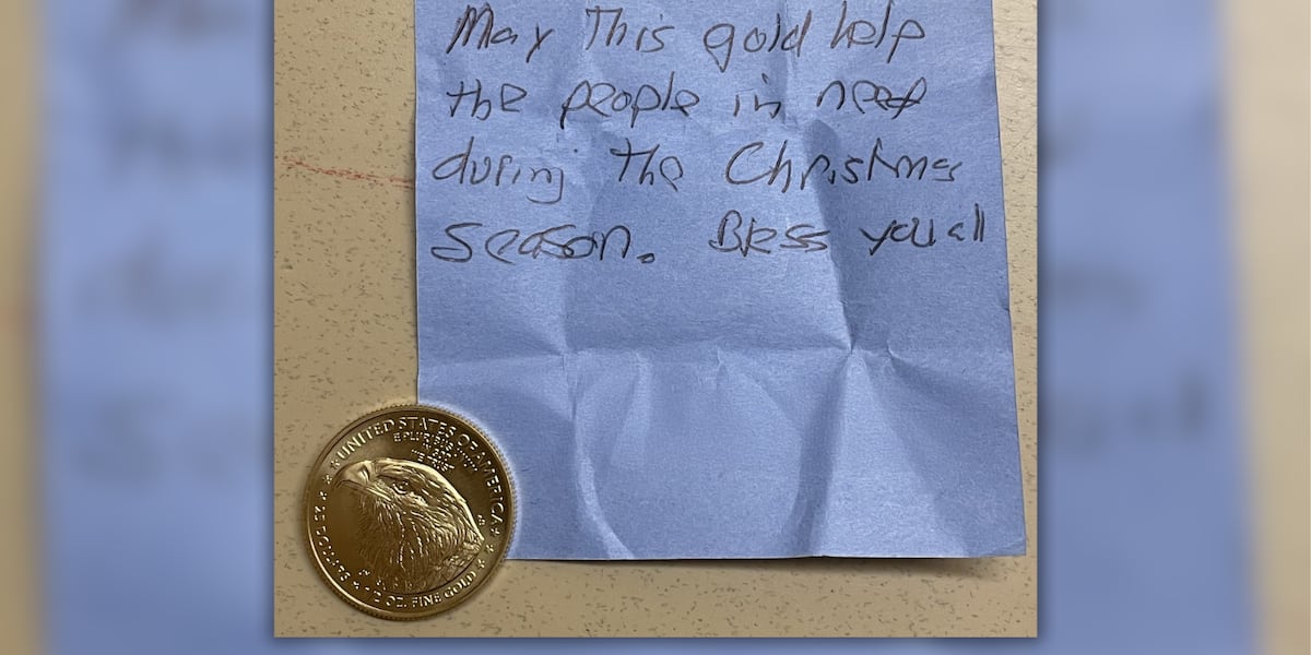 Salvation Army volunteers in Arizona find half-ounce Gold American Eagle coin at bottom of red kettle