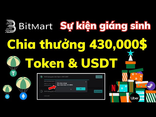 Bitmart - 430,000$ USDT 상금 및 크리스마스 이벤트 토큰 지급