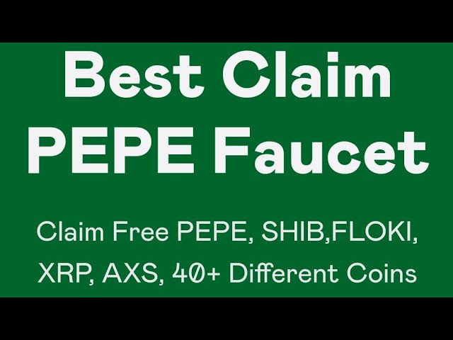 Best claim PEPE Faucetpay