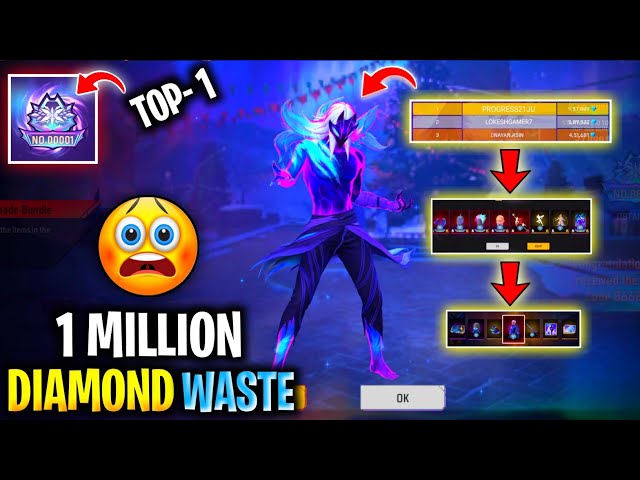 1 Million Diamond Waste In Token Tower 🥵 | Top 1 New Legendary Bundle Free 🤑