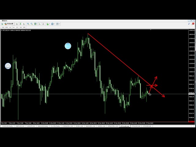 20241227 Litecoin LTC Bitcoin BTC Ethereum ETH pie daily market analysis