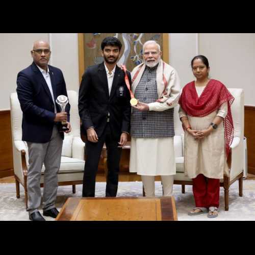 A Champion's Journey: Chess Prodigy Gukesh D Meets Prime Minister Narendra Modi