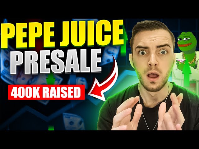 新しい暗号通貨プレセール🔥PEPE JUICE プレセールが爆発 – 40万ドルを調達