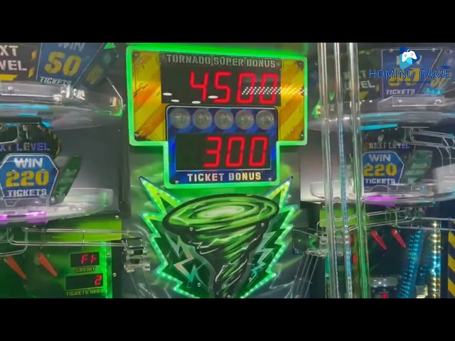 2025 Hot Tornado Coin Adventure penny pusher arcade game machine by HomingGame#coinpushergame