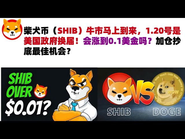 Le marché haussier du Shiba Inu Coin (SHIB) arrive bientôt et le gouvernement américain change le 20/01 ! Va-t-il atteindre 0,1 dollar américain ? La meilleure opportunité d’ajouter à votre position et d’acheter la baisse ? Analyse du marché #shibcurrency