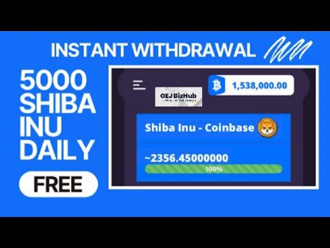 免费挖矿⛏️APP：每天在Trust Wallet中免费赚取5000 Shiba Inu 我没有投资