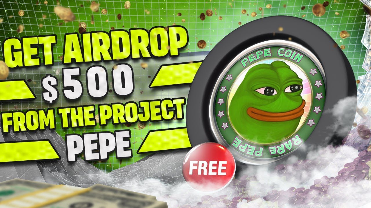 PEPE スーパー エアドロップ 2024 |トレンド クレーム トークン 500 baks