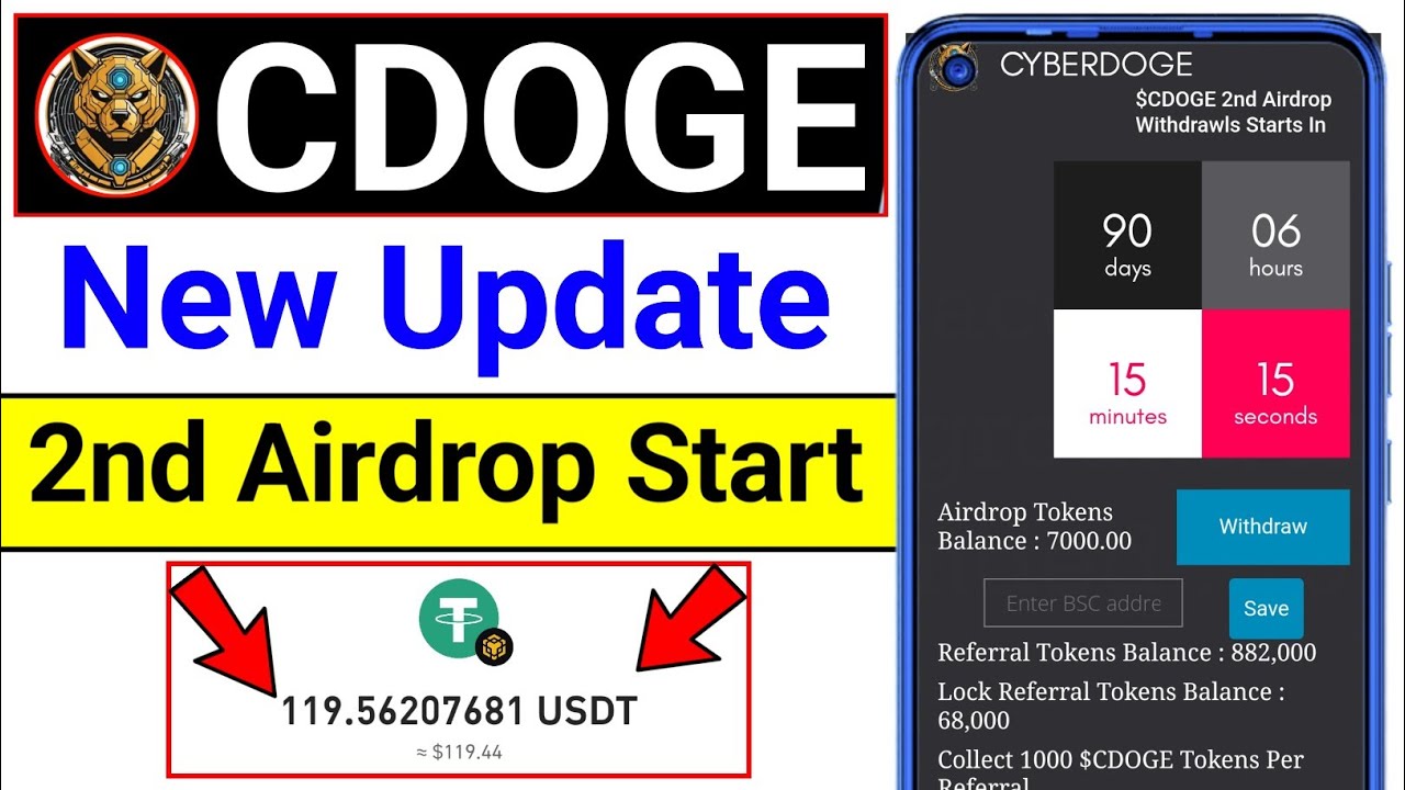 100% 無料収入?cyberdogecoin の新しいアップデート。 CDOGE の新しいアップデート。サイバードージコイン。無料収入サイト 2024