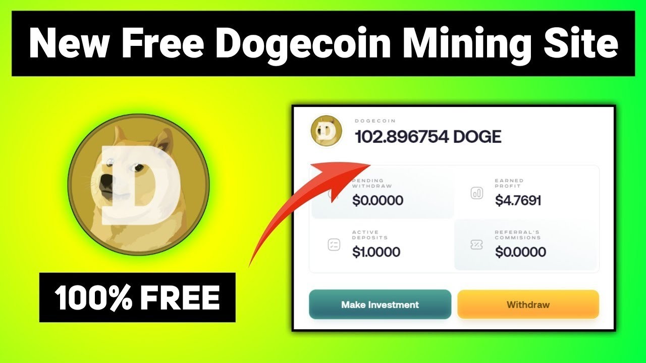 Extraction gratuite de Dogecoin sans investissement | Nouveau site Web 2024