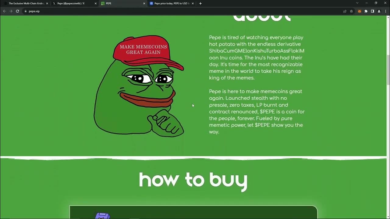 PEPE エアドロップの入手方法 | PEPE価格予測