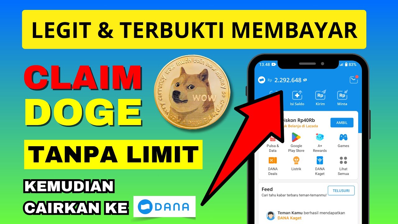 UNLIMITED Cuan DOGECOIN Gratis ke FaucetPay Legit 2024 - TRX GAME DOGE