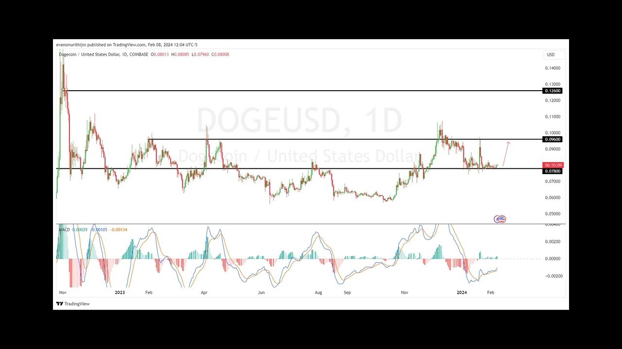 ドージコインの価格は0.5ドルまで急上昇中か、今日注目すべきレベル