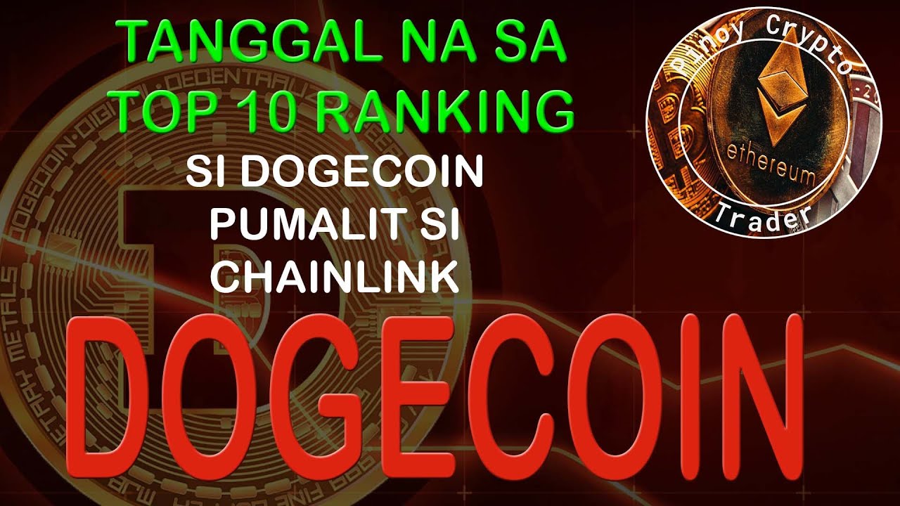 Dogecoin (DOGE) has been removed from the top 10 rankings