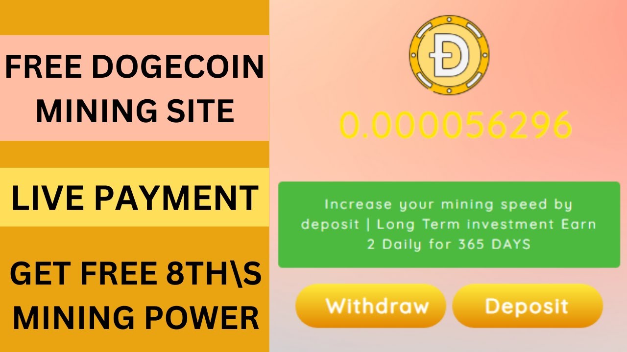 Free Dogecoin Mining Site | Free Dogecoin Mining 2024 | Free Cloud Mining | Crypto Mining