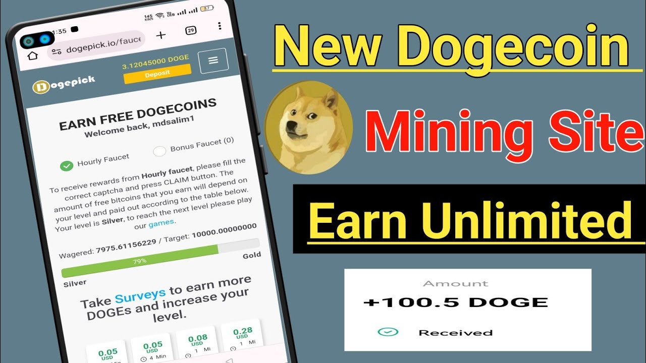 Site minier Dogecoin gratuit sans investissement | Site Web gratuit de Dogecoin Mining