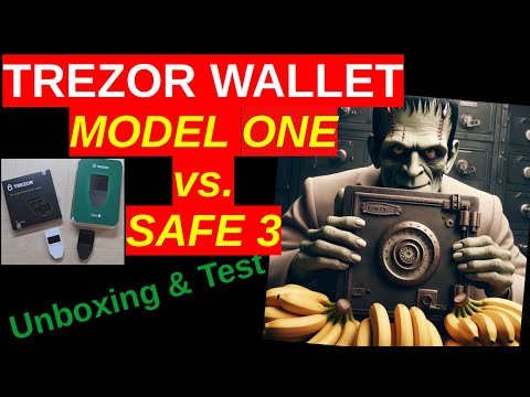 TREZOR SAFE 3 vs TREZOR MODEL 1!開封して比較。ビットコインドージコインウォレット。