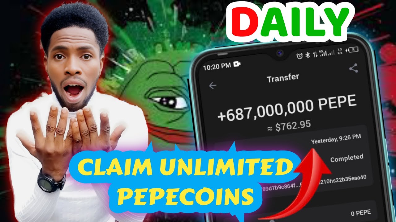 2024 年免费 PEPE COIN 应用程序 |每日领取 687,000,000 PEPE |索取佩佩|赚取免费 PEPE 币 ?