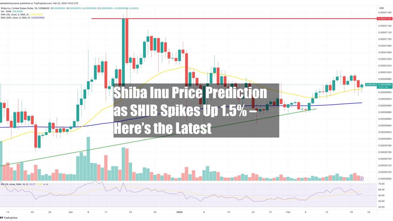 SHIB 飙升 1.5% 时的柴犬价格预测 – 这是最新消息