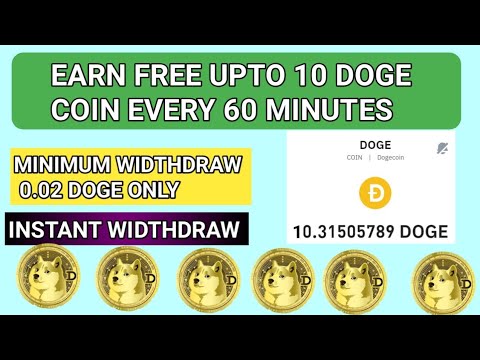 OBTENEZ GRATUITEMENT JUSQU'À 10 DOGE COIN TOUTES LES 60 MINUTES/AUCUN INVESTISSEMENT/AUCUNE RÉFÉRENCE/#onlineearningapp