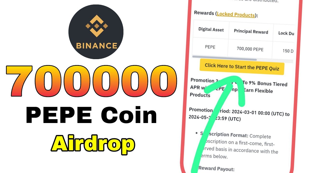 Binance 700000 PEPE币空投||币安 ||新空投