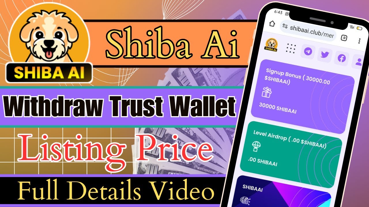 Shiba Ai Airdrop | Trust Wallet abheben | Listenpreis | Vollständiges Detailvideo