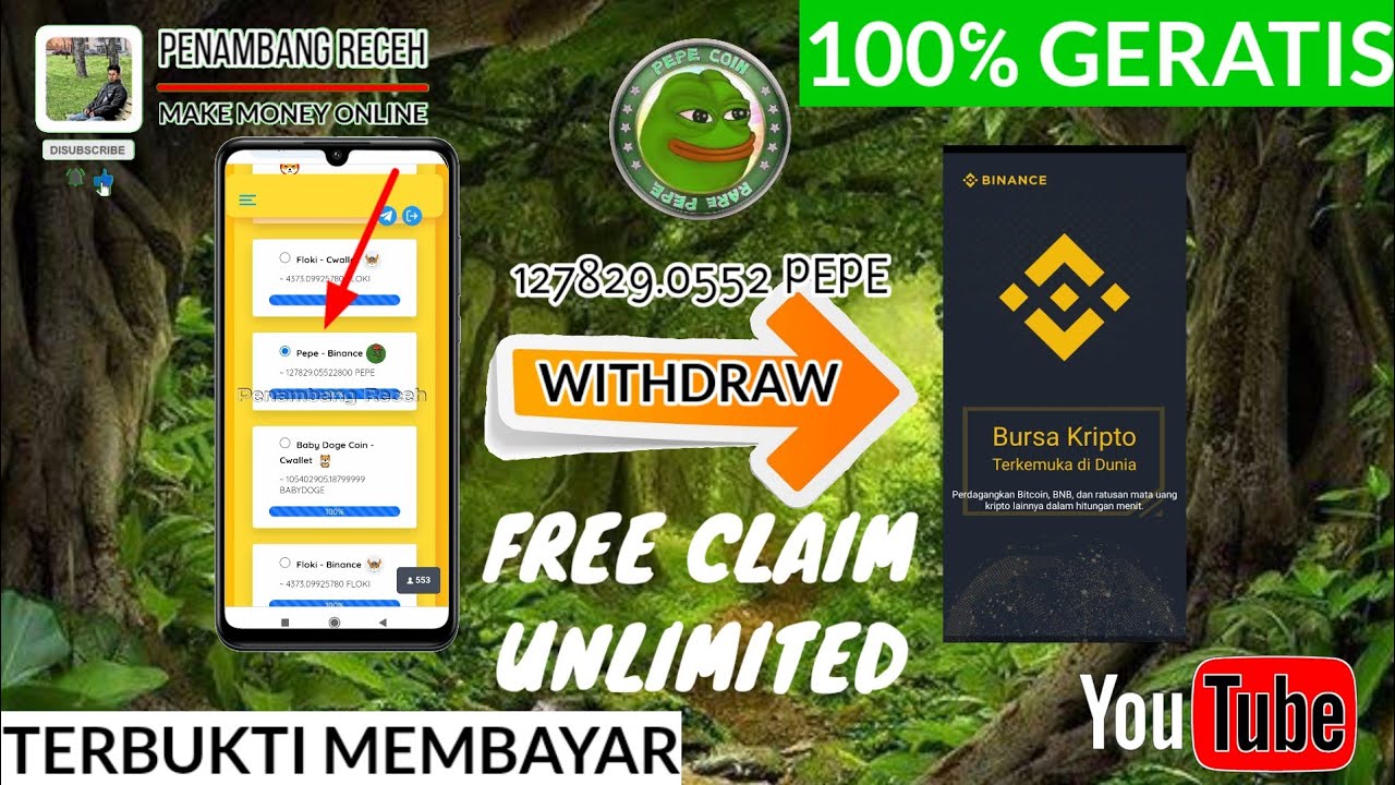 PEPE COIN GRATIS [2024] ZURÜCKZIEHEN KE WALLET BINANCE | ONLINE GELD VERDIENEN