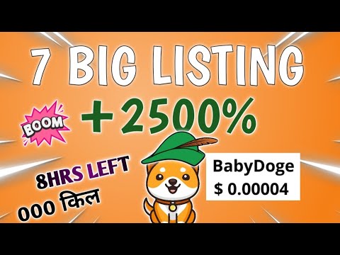 BABY DOGE COIN?7 NOUVELLE GRANDE LISTE ? 26 FÉVRIER?BABY DOGE coin BRAKINGNEWS AUJOURD'HUI PRÉDICTION DES PRIX