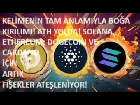 말 그대로 분석: DOGECOIN, CARDANO ADA, SOLANA 및 ETHEREUM에 대한 가격 도핑!!!?