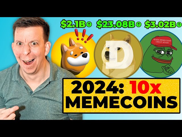 2024 年將上漲 10 倍的前 3 個 Memecoin（下一個狗狗幣）