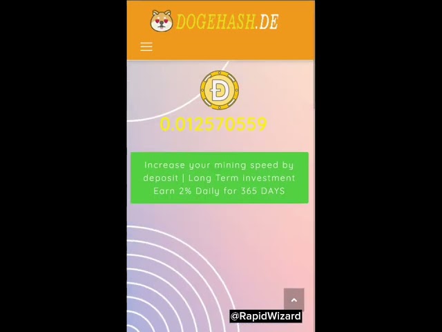 „Dogecoin verdienen|Wie man DogeHash für passives Einkommen ohne 0%-Investition abbaut🤯🤗