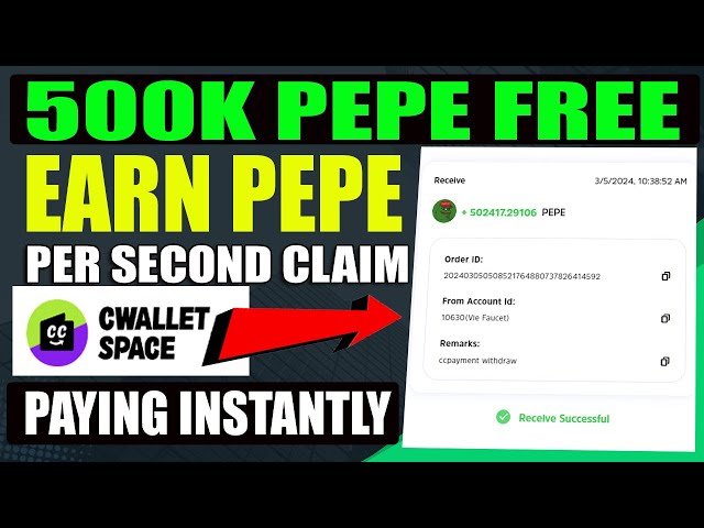 Pepe 매일 500K 적립 | 초당 무료 Pepe 획득 | 즉시 결제 | 오늘 Pepe를 무료로 받으세요