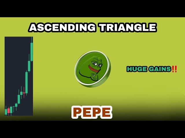 PEPE COIN MISE À JOUR DES GAINS ÉNORMES DANS MARET 2024‼️ TRIANGLE ASCENDANT PEPE CRYPTO‼️ PEPE EST TELLEMENT HAUSSIER