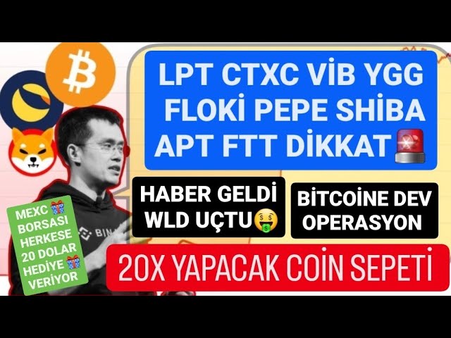 WLD RALLY🚨OPÉRATION GÉANTE SUR BITCOIN🚨LPT CTXC VIB YGG FLOKİ PEPE SHIBA ATTENTION🚨PANIER À PIÈCES QUI FERA 20X