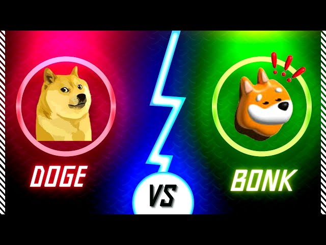 加密貨幣：誰贏了= DOGE vs BONK - 加密貨幣牛市競賽 - 狗狗幣還是 Bonk