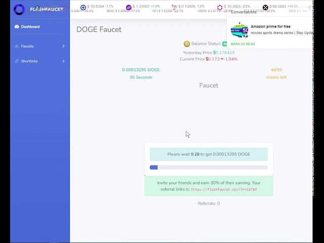 Earn Passive Dogecoin with FlashFaucet: Auto Crypto Faucet Guide