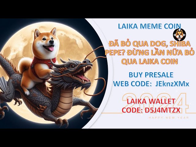 Verpasster Hund, Shiba, Pepe vermissen Laika Memecoin nicht? Vorverkaufs-Webcode🚀JEknzXMx #crypto #btc #token