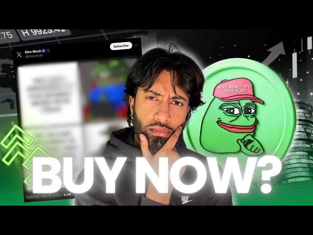 PEPE COIN EST LE PROCHAIN ​​DOGE ? ELON MUSK A TWEETÉ $PEPE ? PRIX POUR VOLER ??