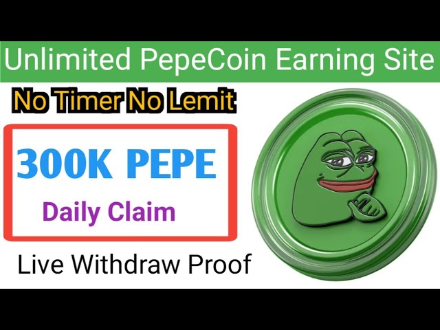 Earn Pepe Every Second No Timer No Lemit No Minimum Withdraw || Earn Daily 300k Pepe || Live Proof