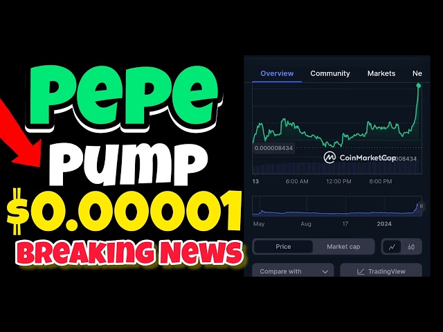 ニュース速報 Pepe Coin 新しい ATH $0.00001 #pepecoin