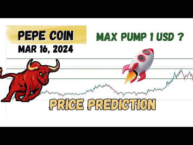 Pepe-Coin-Preisvorhersage und -analyse, großer Pump? Pepe-Coin-News-Update vom 16. März 2024